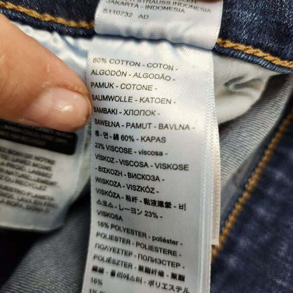 Levis Jeans Womens 32 311 Medium Wash Stretch Mid Rise Shaping Skinny - Picture 14 of 16